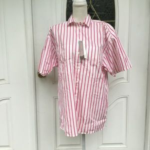 E5) women’s new pink shorts&pink and white shirt